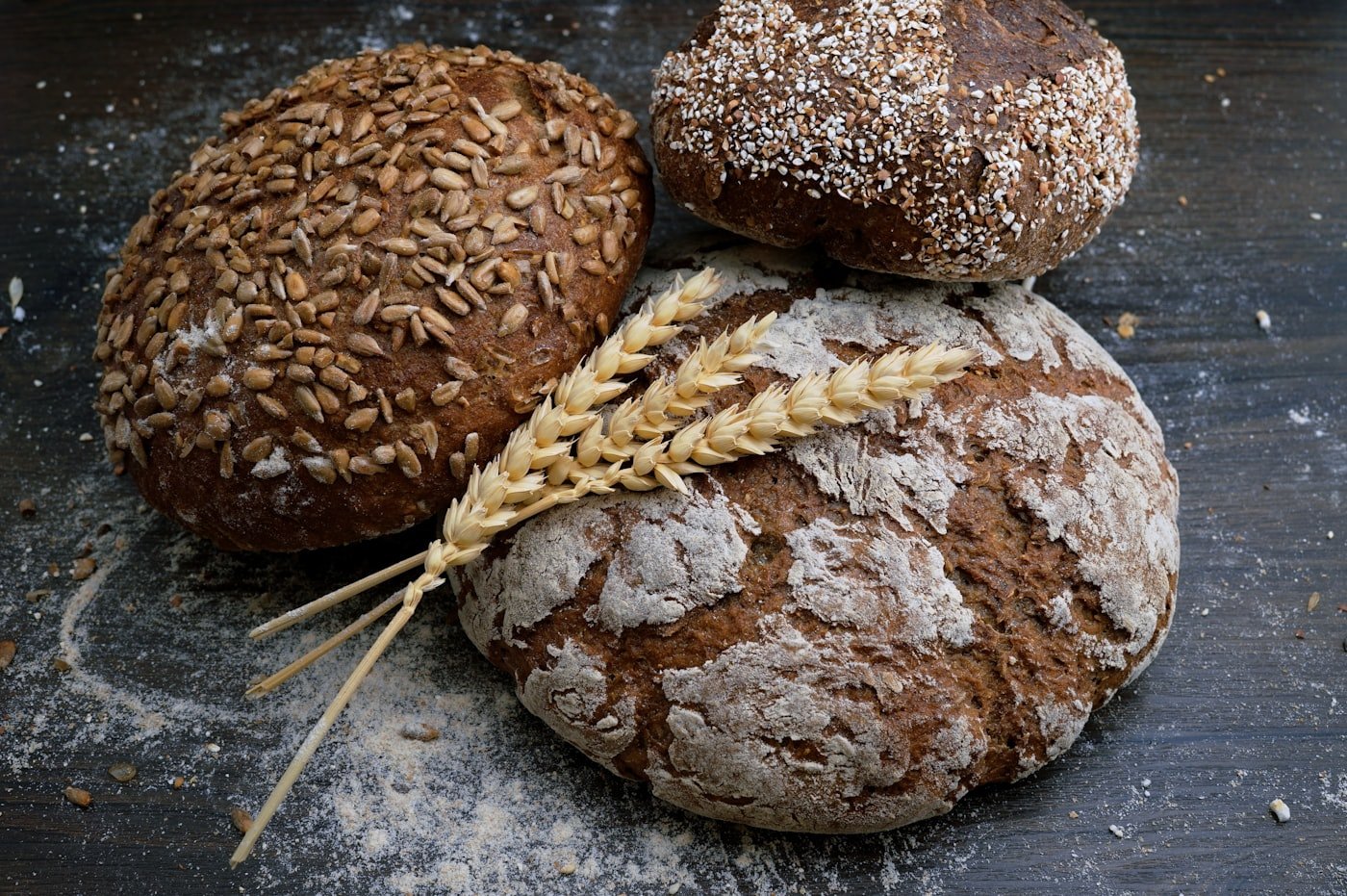 Pains artisanaux d'une boulangerie